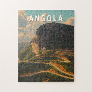 Angola Illustration Travel Art Vintage Legpuzzel