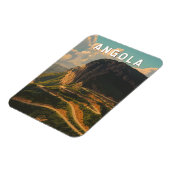 Angola Illustration Travel Art Vintage Magneet (Linkerzijde)