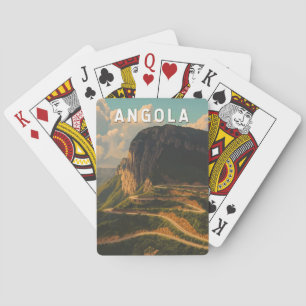 Angola Illustration Travel Art Vintage Pokerkaarten