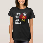 Angola in mijn dna Angolan vlagteam Angola T-shirt (Voorkant)