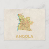 Angola kaart briefkaart (Voorkant)