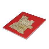 Angola kaart tegel tegeltje (Zijkant)