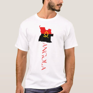 Angola Kaart Vlag T-shirt