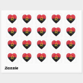 Angola Liefde Icoon Vierkante Sticker (Vel)