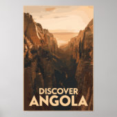 Angola Lubango Reizen Kunst Vintage Poster (Voorkant)