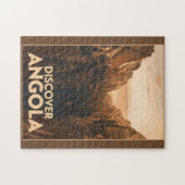 Angola Lubango Travel Art Vintage Legpuzzel (Horizontaal)