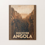 Angola Lubango Travel Art Vintage Legpuzzel<br><div class="desc">Angola retro vector reisontwerp. Angola,  een verborgen parel in zuidelijk Afrika,  biedt adembenemende landschappen,  van de levendige hoofdstad Luanda tot ongerepte stranden en prachtige nationale parken.</div>