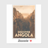 Angola Lubango Travel Art Vintage Sticker (Vel)