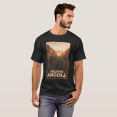 Angola Lubango Travel Art Vintage T-shirt (Voorkant volledig)