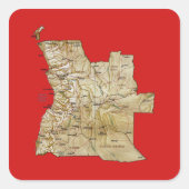 Angola Map Sticker (Voorkant)