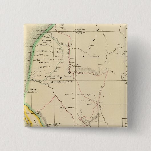 Angola, Namibië 44 Vierkante Button 5,1 Cm (Voorkant)