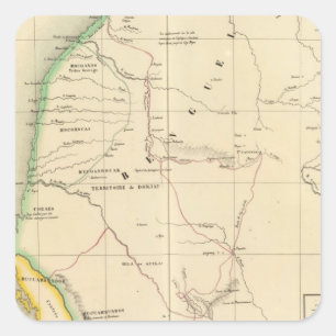 Angola, Namibië 44 Vierkante Sticker