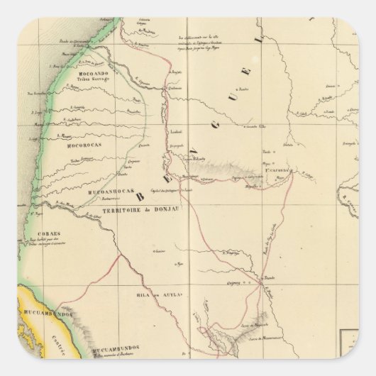 Angola, Namibië 44 Vierkante Sticker (Voorkant)