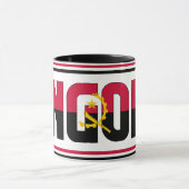 Angola National Flag Patriotic Coffee Mok (Midden)