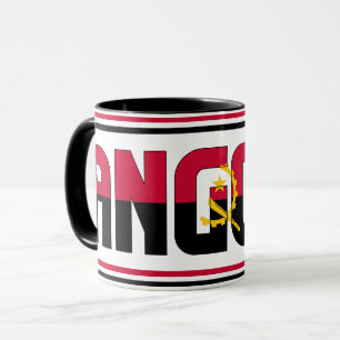 Angola National Flag Patriotic Coffee Mok