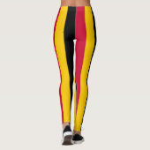 Angola Nationale vlagkleuren Verticaal gestreept Leggings (Achterkant)