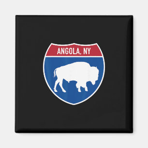 Angola New York Buffalo Ny Snelweg Interstate Bord Magneet