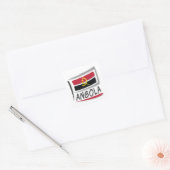 Angola Pride X Vlag Vierkante Sticker (Envelop)