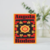 Angola Rodeo Poster Briefkaart (Staand voorkant)