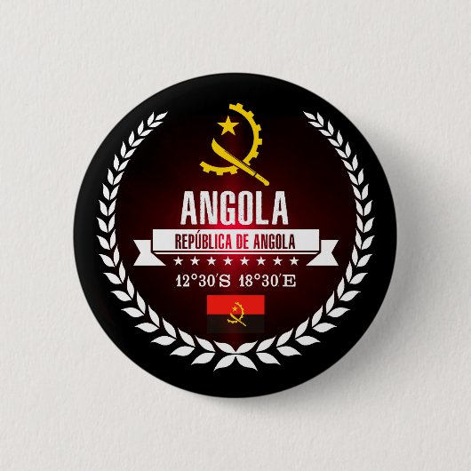 Angola Ronde Button 5,7 Cm (Voorkant)