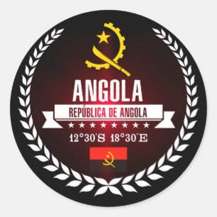 Angola Ronde Sticker
