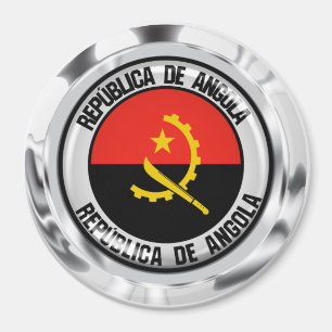 Angola Round Emblem Magneet