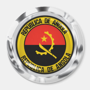 Angola Round Emblem Magneet
