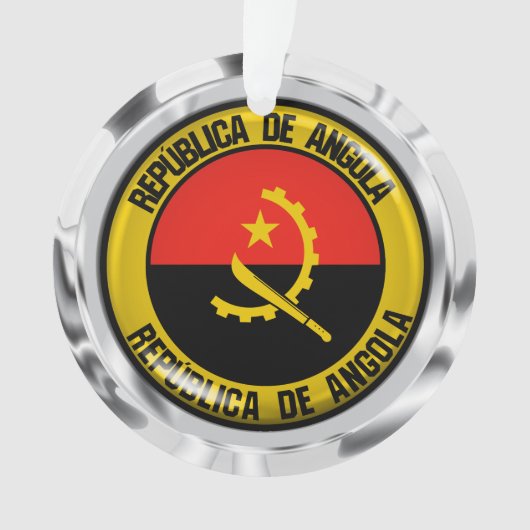 Angola Round Emblem Ornament (voorkant)