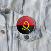 Angola Round Icon-vlag Ronde Button 7,6 Cm (In situ)