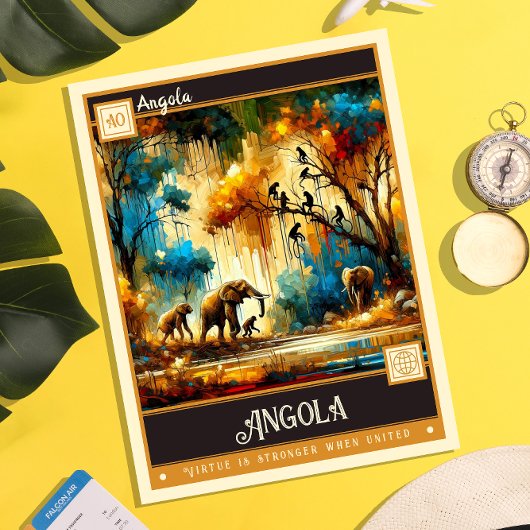 Angola |  schilderij briefkaart