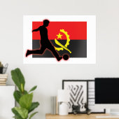 Angola Soccer Striker 2 Poster (Thuiskantoor)