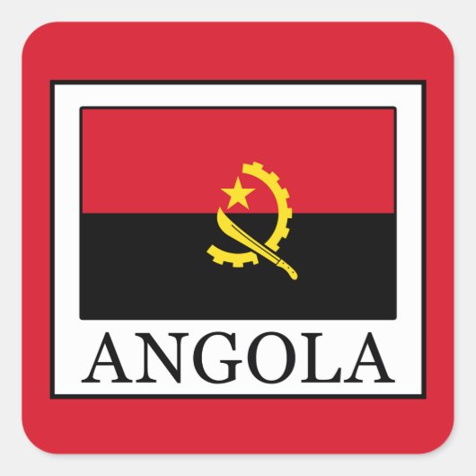 Angola Vierkante Sticker (Voorkant)