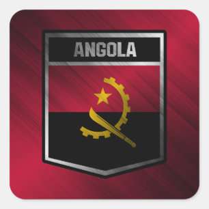 Angola Vierkante Sticker