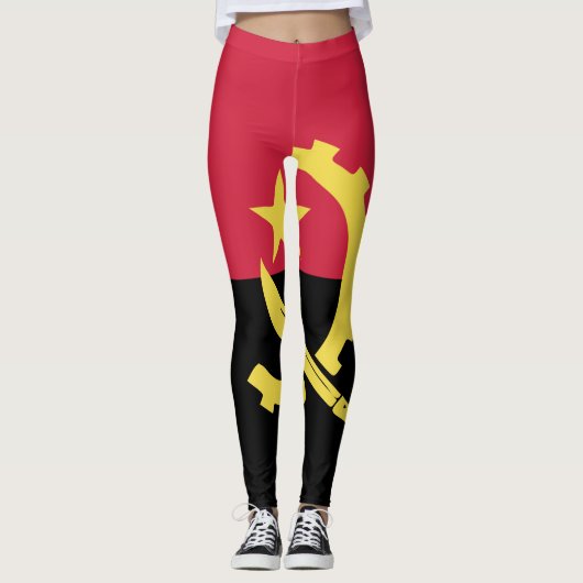 Angola vlag embleem leggings (Voorkant)