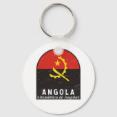 Angola vlag Emblem Sleutelhanger (Voorkant)