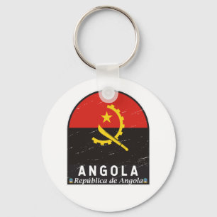 Angola vlag Emblem  Sleutelhanger
