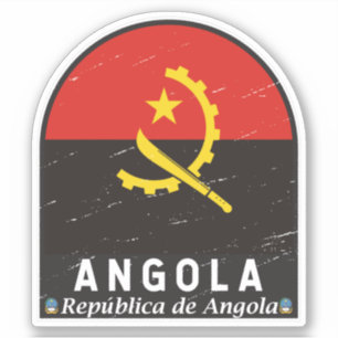 Angola vlag Emblem  Sticker