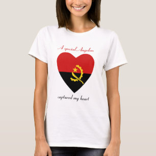 Angola Vlag Hartendief T-Shirt
