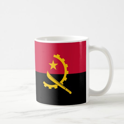 Angola Vlag Keramische Mok (Rechts)
