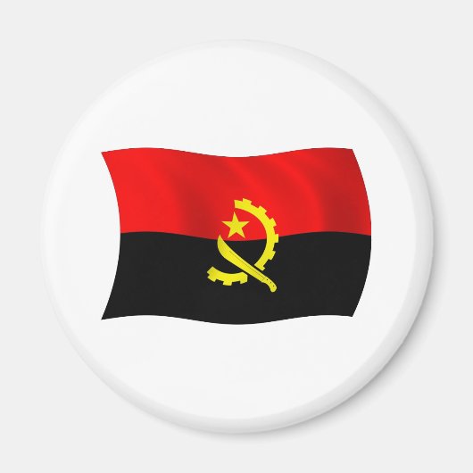 Angola Vlag Magneet (Voorkant)