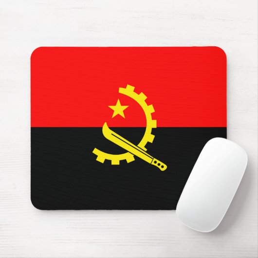 angola vlag mousepad muismat (Met muis)