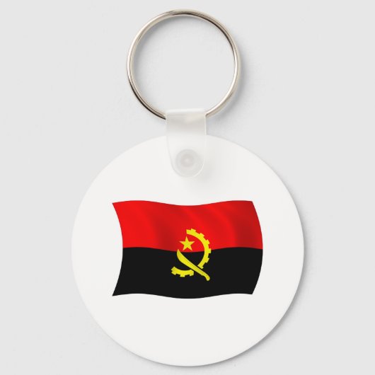 Angola Vlag Sleutelhanger (Voorkant)