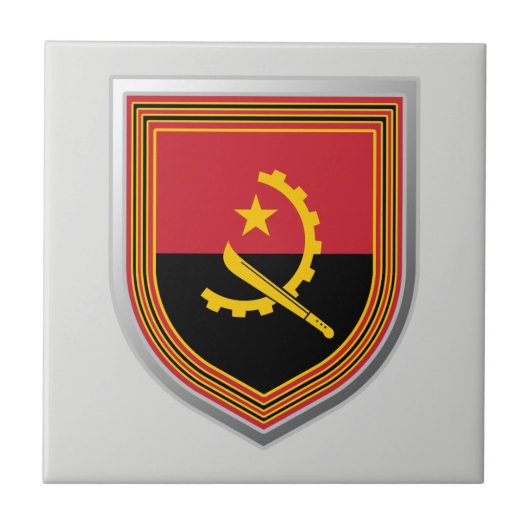 Angola-vlaggenschip Tegeltje (Voorkant)