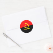 angola-vlagstickers ronde sticker (Envelop)