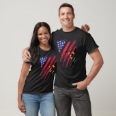 Angolees Amerikaans gegroeide vlag Verenigde State T-shirt (Unisex)
