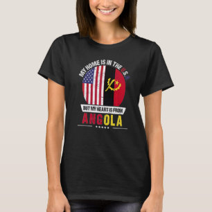 Angolees Amerikaans patriothart komt uit Angola. T-shirt