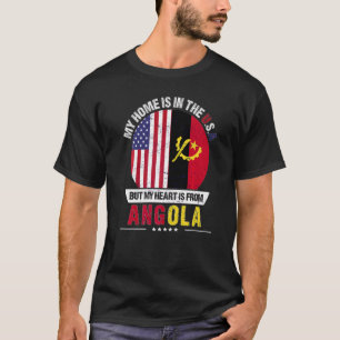 Angolees Amerikaans patriothart komt uit Angola. T-shirt
