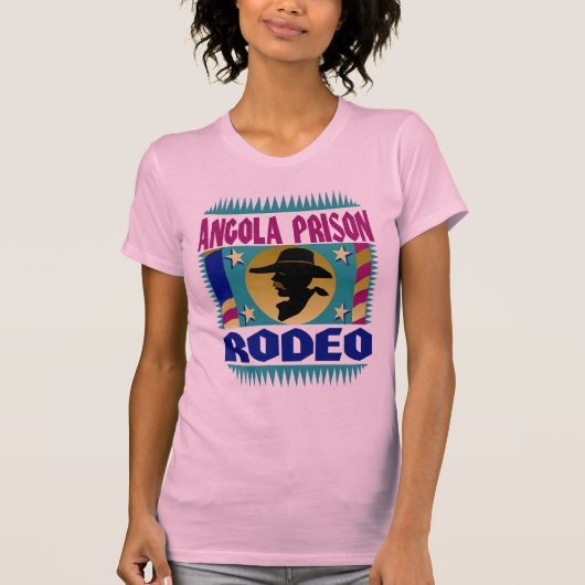 Angolese gevangenis Rodeo vlag T-shirt (Voorkant)