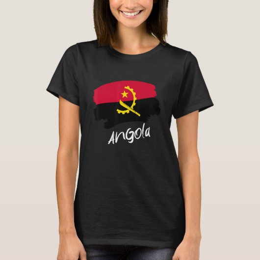 Angolese Vlag Angola T-shirt (Voorkant)