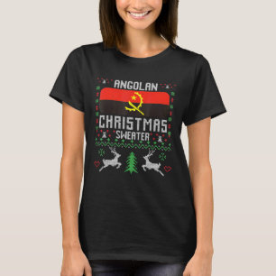 Angolese Vlag Angolan KerstSweater T-shirt